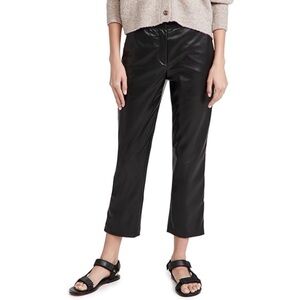 Velvet by Graham & Spencer Size 2 Vegan Faux Leather Honey Trousers Cropped